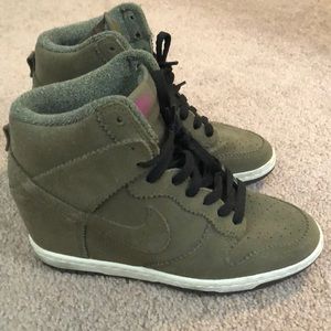 Green Nike wedges